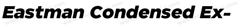Eastman Condensed Ex字体转换